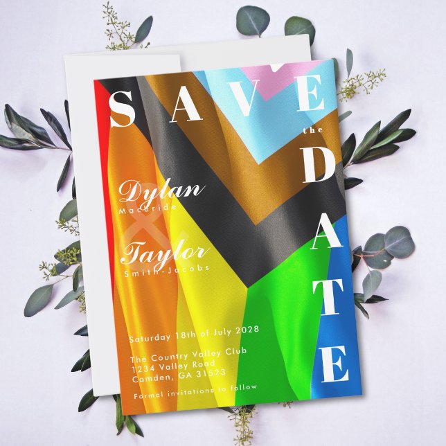 Fette Pride-Flag-Typografie LGBTQ Terminankündigun (Von Creator hochgeladen)