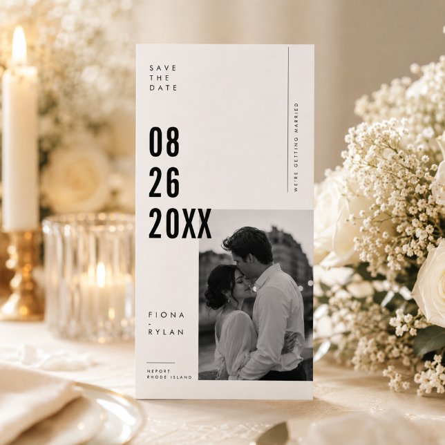 Fette redaktionelle Hochzeit Save The Date Foto  (Von Creator hochgeladen)