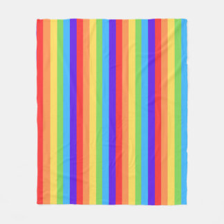 Fette Regenbogenstreifen Fleecedecke