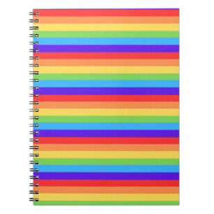 Fette Regenbogenstreifen Notizblock