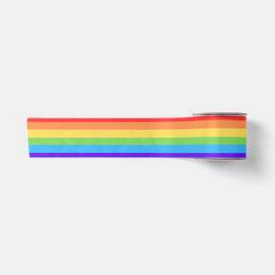 Fette Regenbogenstreifen Satinband
