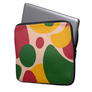 Fette Retro-Abstrakt-Formen-Muster Laptopschutzhülle
