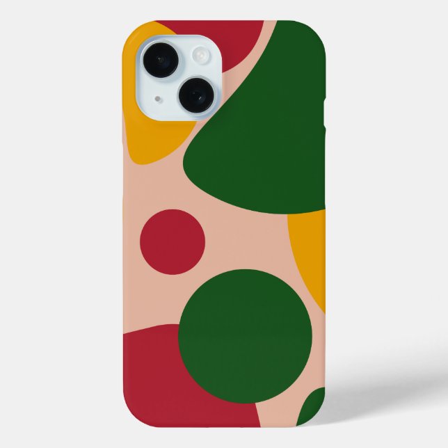 Fette Retro-Abstrakte-Formen-Muster  Case-Mate iPhone Hülle (Rückseite)
