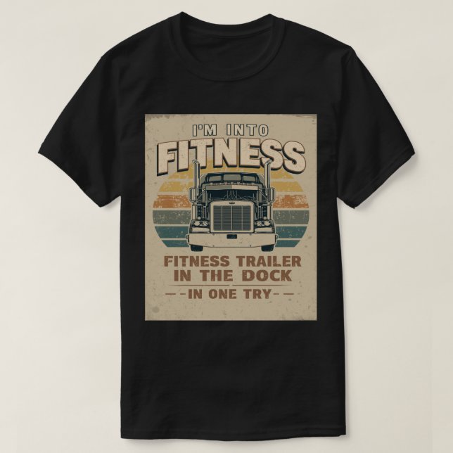 Fette Retro-Fitness T-Shirt (Design vorne)