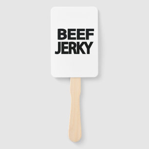 Fette Rindfleisch-Trockenfleisch-Typografie  Fächer