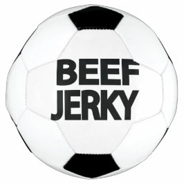 Fette Rindfleisch-Trockenfleisch-Typografie  Fußball