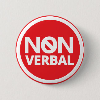 Fette rote Schriftart Verbotssymbol nicht-verbal Button