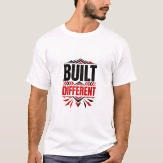 Fette rote schwarze inspirierende Grafikdesign T-Shirt