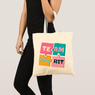 Fette Sans-Serif-Einfach-Tragetasche   Teamgeist Tragetasche