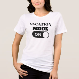 Fette Sans-Serif-Minimal-Reise-T-Shirt Urlaub Tri-Blend Shirt