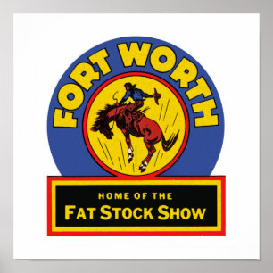 Fette Show Fort Worths auf lager Poster