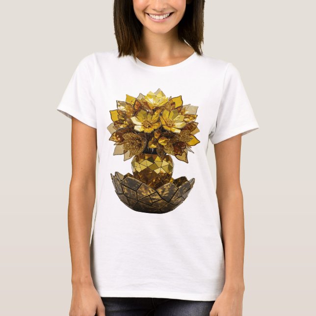 Fette Silber ABSTRACT ART Gestaltung T-Shirt (Vorderseite)