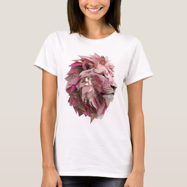 Fette Silver LÖWENKÖNIG Statement Design T-Shirt (Vorderseite)