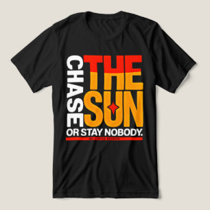 Fette Streetwear-Mode Jagd dem Sonnenuntergang nac Tri-Blend Shirt