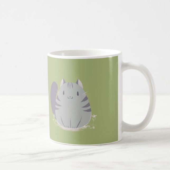 Fette Tabby-Katzen-Tasse Tasse (Rechts)