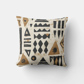 Fette Tribal Symbols Pillow Kissen