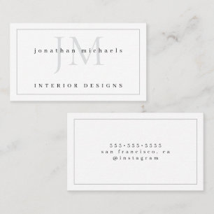 Fette Typografie und zeitgemäßes Professionell Visitenkarte