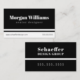 Fette Typografie und zeitgemäßes Professionell Visitenkarte
