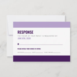 Fette und farbige RSVP-Karte RSVP Karte