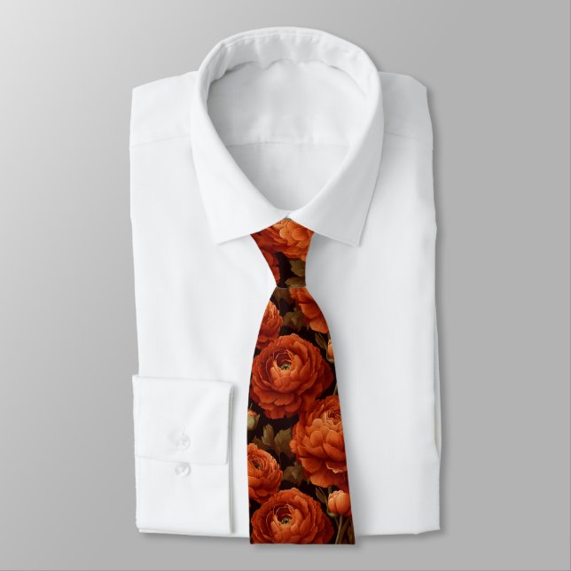 Fette Valentinsgeschenke für Ehemann Ranunculus Bl Krawatte (Gebunden)