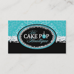 Fette Vintage-Cake-Pops Geschäftskarten Visitenkarte