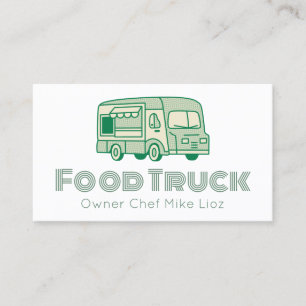 Fette Visitenkarte für Food Truck Unternehmen 