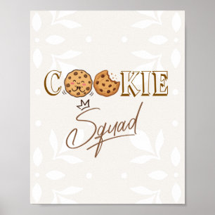 Fette Wandkunst Poster Cookie-Squad (fett sans s