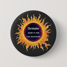 Fette Wasserfarbe Totale Sonnenfinsternis 2026 Nam Button