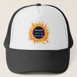 Fette Wasserfarbe Totale Sonnenfinsternis 2026 Nam Truckerkappe