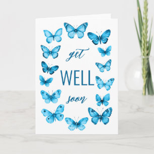 Fette Wasserfarbenschmetterlinge werden BALD GUT G Karte