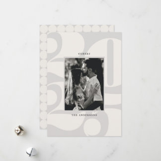 Fette Zahlen heizen Neujahrsfest Foto Feiertagskarte