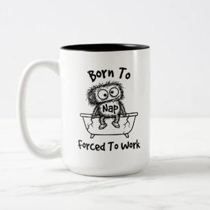 Fette Zwei-Ton-Tasse für Kaffeeliebhaber Zweifarbige Tasse