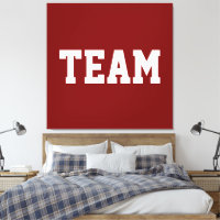 Fetter Athletik-zentrierter TEAM Weißer Text auf T