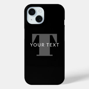 Fetter bearbeitbarer Text Schwarz Weiß & Grau Case-Mate iPhone Hülle