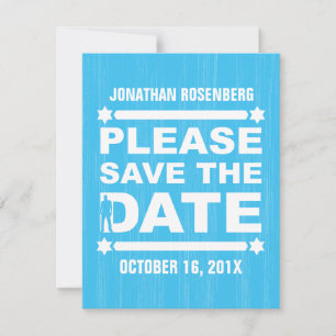 Fetter Buchstabe Bar Mitzvah Save the Date in