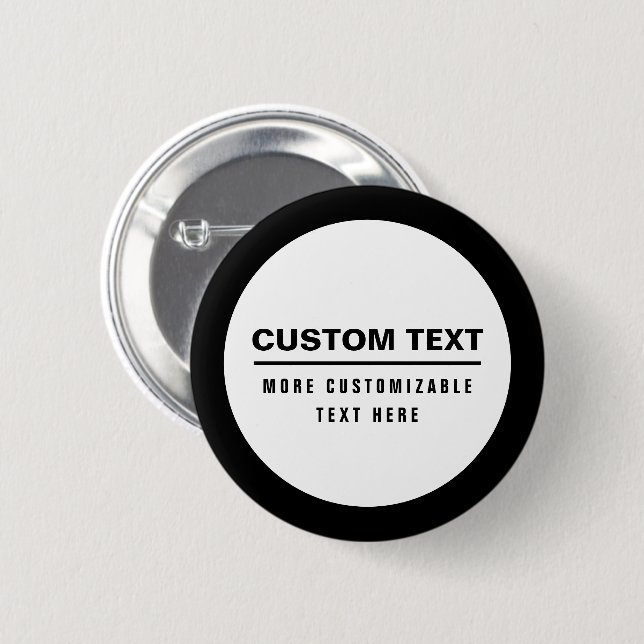Fetter einfacher anpassbarer Textbaustein  Button (Vorne & Hinten)