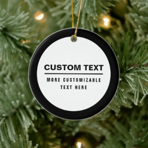 Fetter einfacher anpassbarer Textbaustein Keramik Ornament