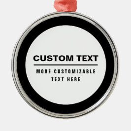 Fetter einfacher anpassbarer Textbaustein Ornament Aus Metall