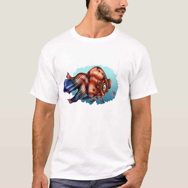 Fetter Goldfisch T-Shirt (Vorderseite)