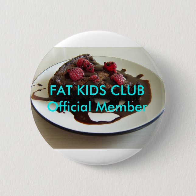 Fetter Kinderverein-Knopf Button (Vorderseite)