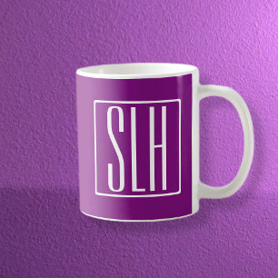 Fetter moderner 3 Anfangsbuchstaben Monogramm We Kaffeetasse