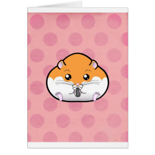 Fetter orange weißer syrischer Hamster