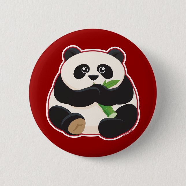 Fetter Panda Button (Vorderseite)