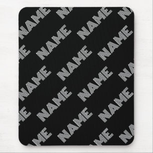 Fetter Retro-moderner Name oder Wortmuster Mousepad