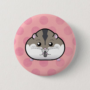 Fetter russischer zwergartiger Hamster Button