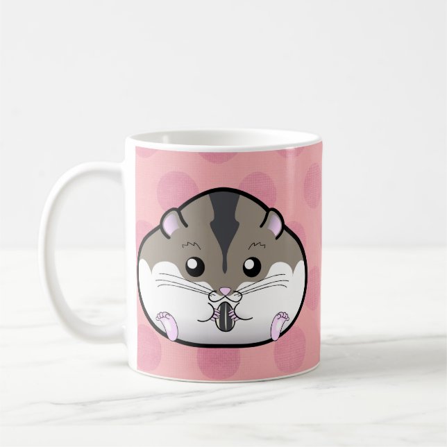 Fetter russischer zwergartiger Hamster Tasse (Links)