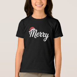 Fetter Schwarzer Frohe Weihnachten Santa Hut Tri-Blend Shirt