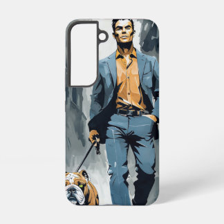 Fetter Stil & Bulldogge-Attitüde – Stilvolles Mann Samsung Galaxy Hülle