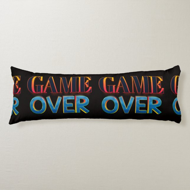 Fetter Text „GAME OVER“ in Rot Seitenschläferkissen (Vorderseite)