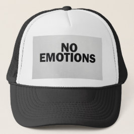 fetter Text "KEINE EMOTIONEN" Truckerkappe